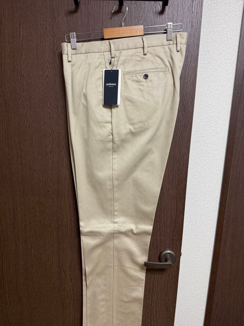 ウエスト91新品！NEWYORKER！秋冬チノパン！定番ベージュ！ニューヨーカー