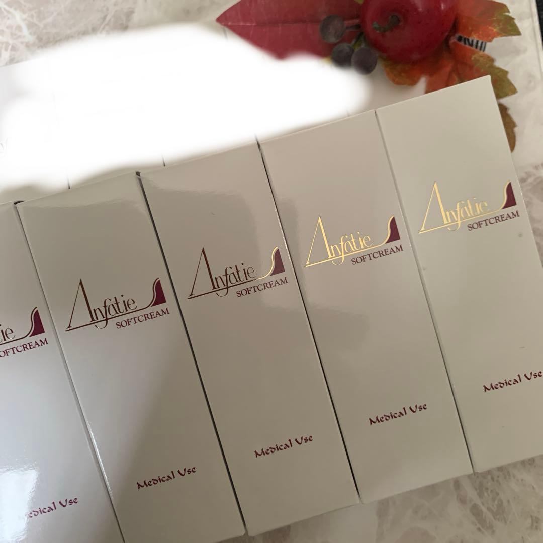 新品未使用　アンファティ　薬用ソフトクリーム5本　旧箱☆資料4種