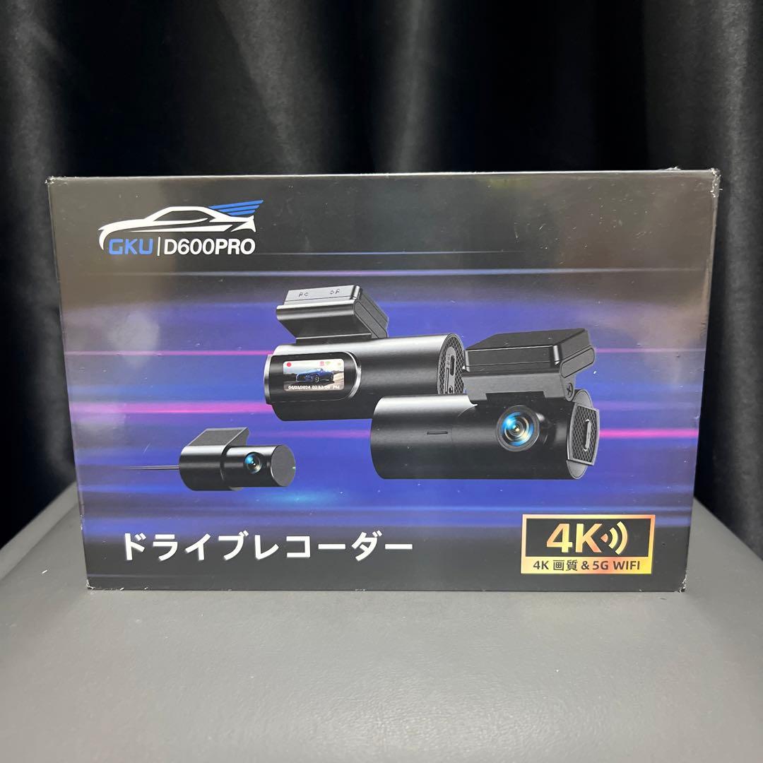 GKU/D600PRO/ダッシュカメラ 4K[新品●未開封]