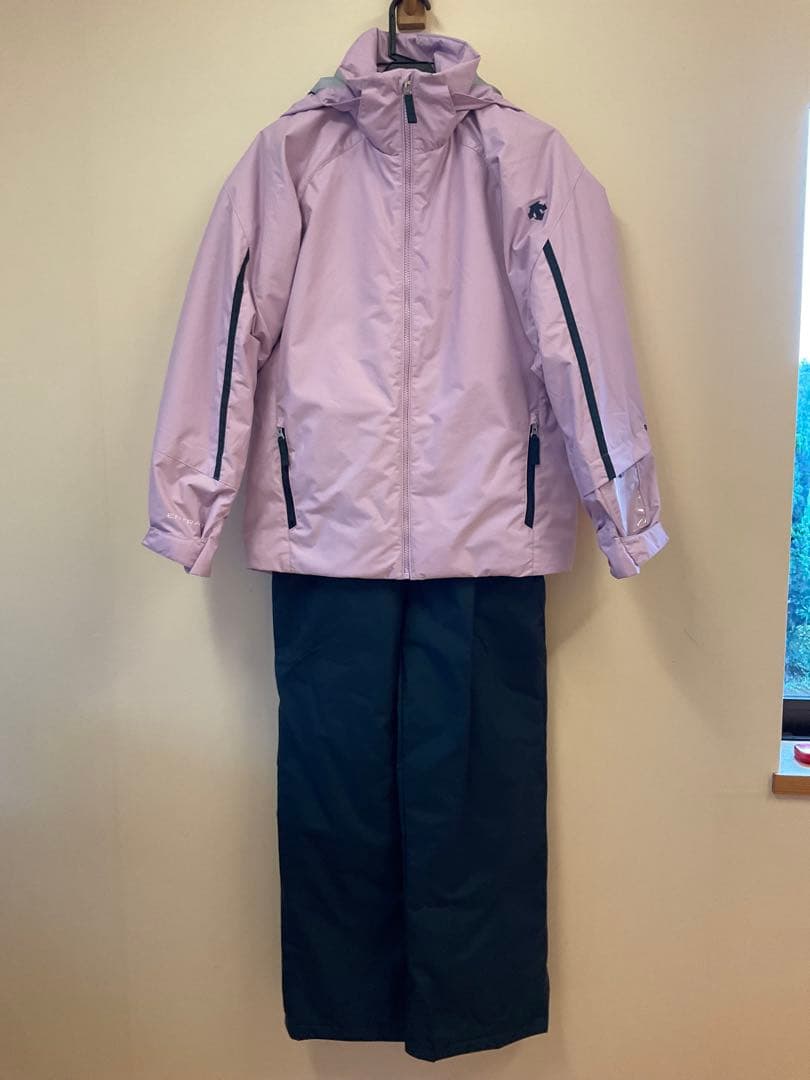 子ども用スキーウェア ピンク/ネイビー　デサント