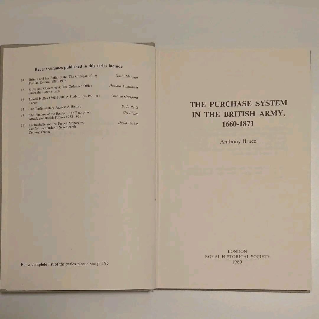 洋書 THE PURCHASE SYSTEM IN THE BRITISH ARMY