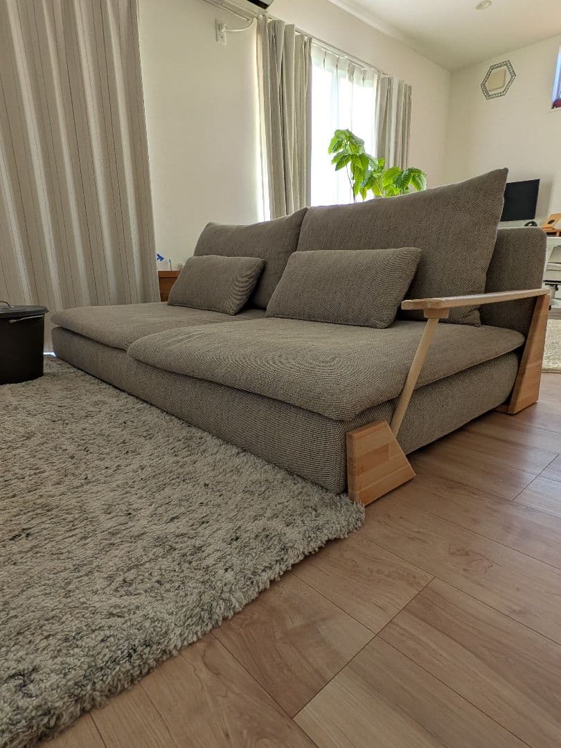 IKEA　イケア　ソーデルハムンSÖDERHAMN 3人掛けソファ グレー