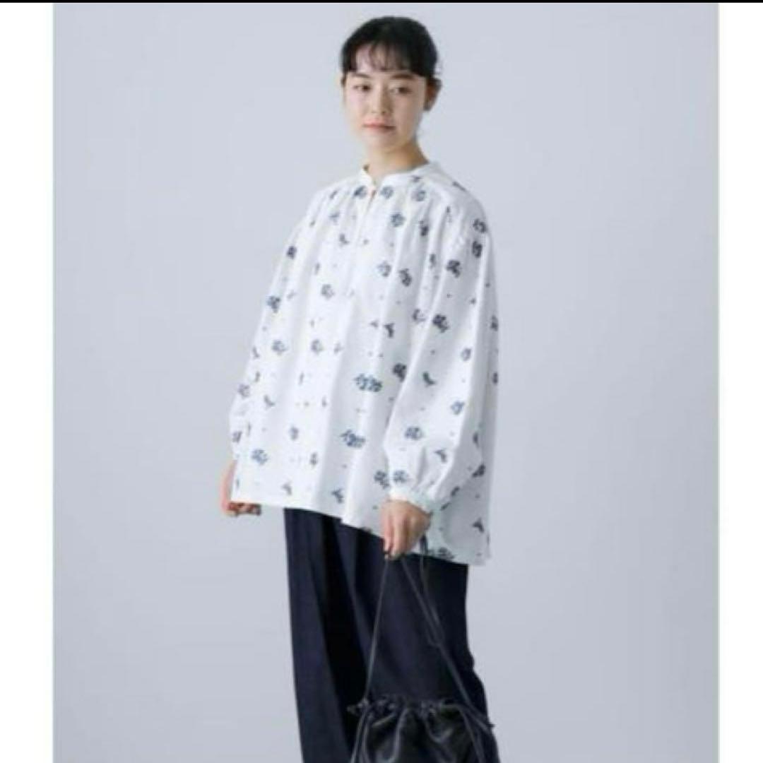 クロスステッチスモックブラウス　かぐれ