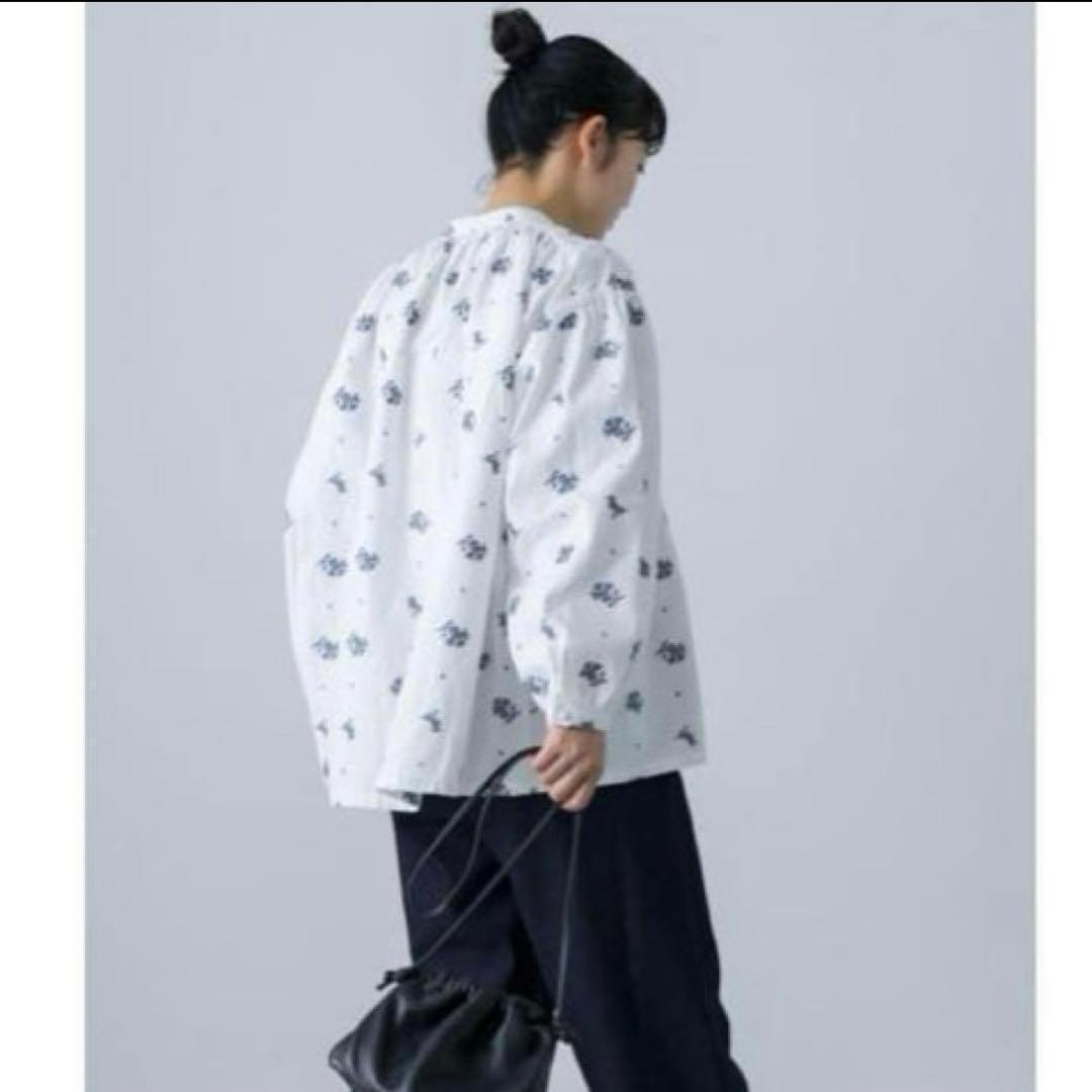 クロスステッチスモックブラウス　かぐれ