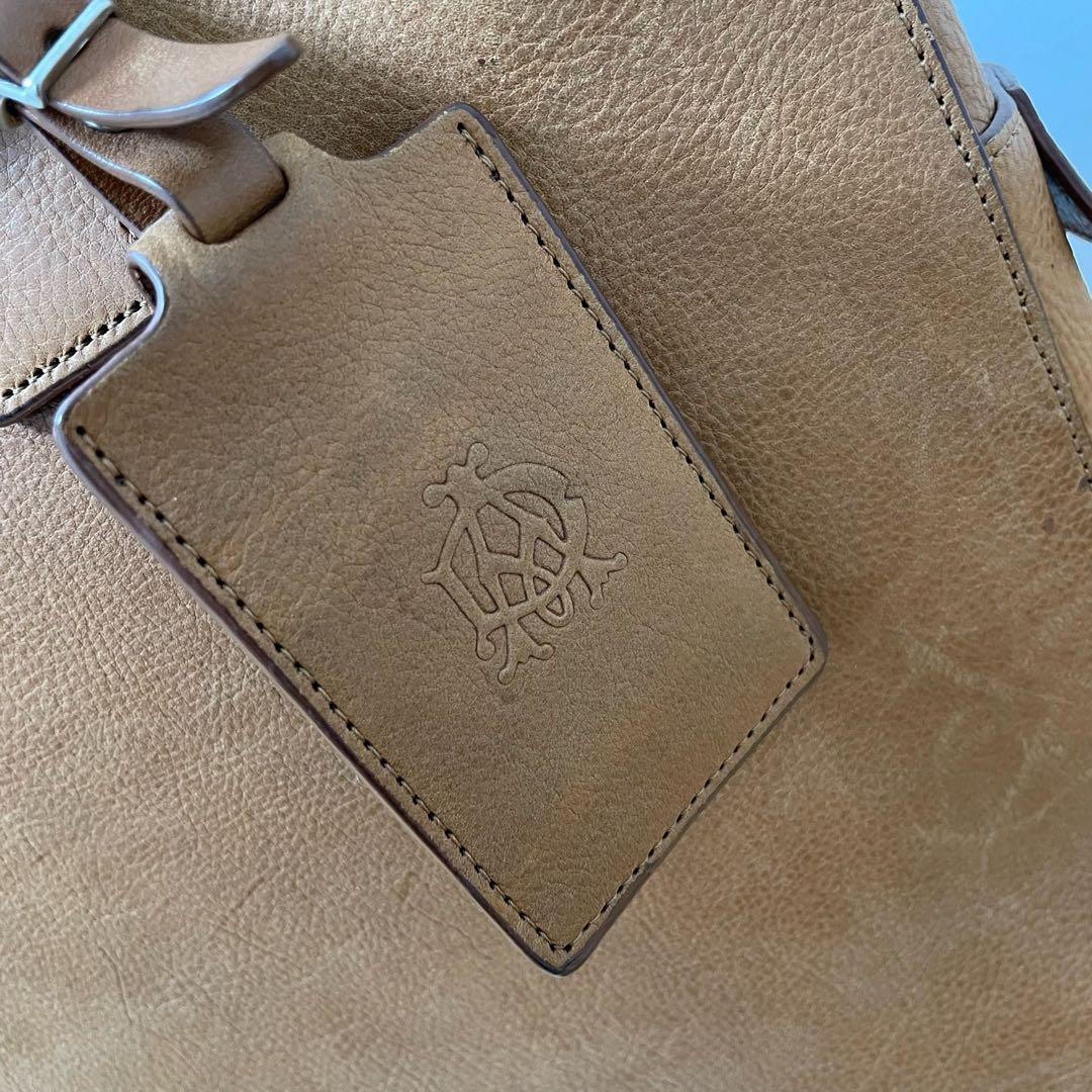 ダンヒル　ビジネスバッグ　ブリーフケース　キャメル　レザー　L3J381T