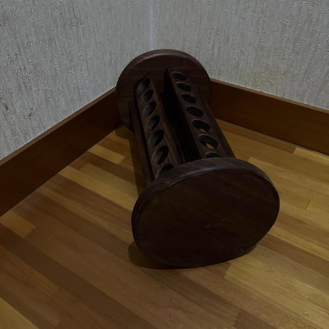 アロマディスプレイラック ブラックウォールナット エッセンシャルオイル42本用