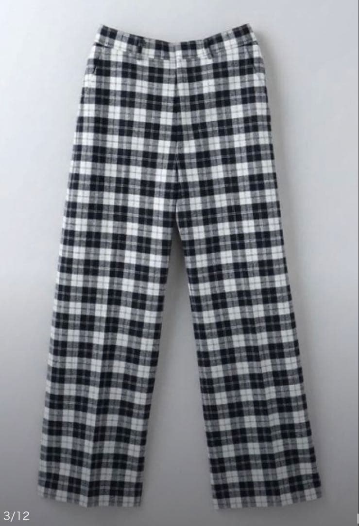 ＜6（ROKU）＞チェックパンツ　36
