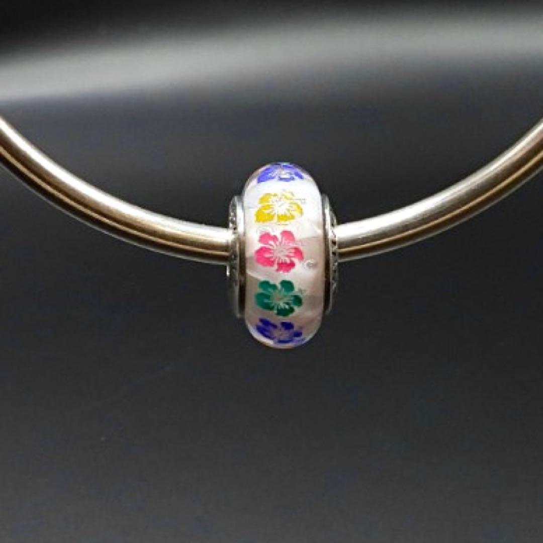 【廃盤✧ハワイ限定✧レア】 フラワーレイ ムラーノガラスチャーム ハイビスカス