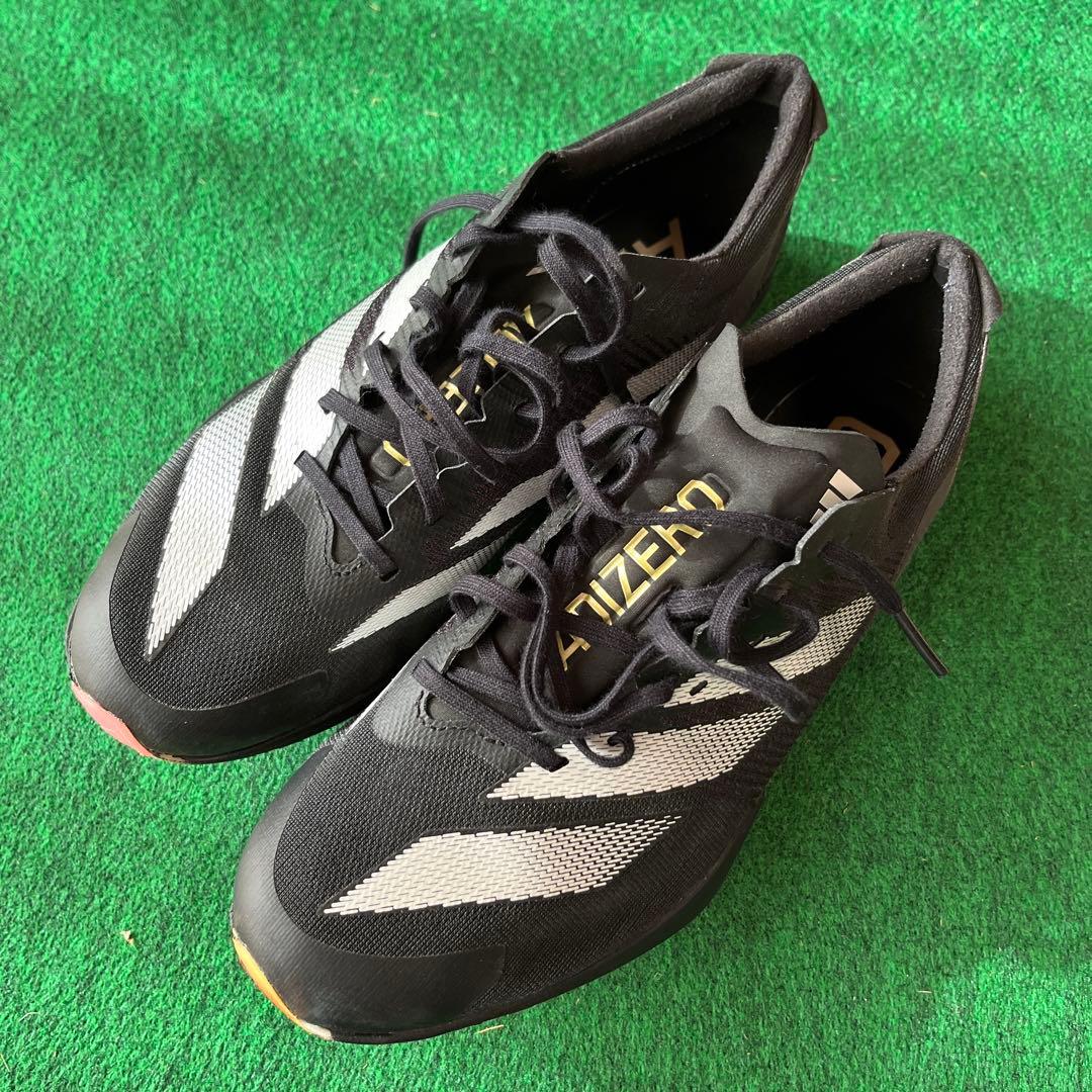 陸上競技スパイク アディゼロフィネス 26.0cm 完売品　黒