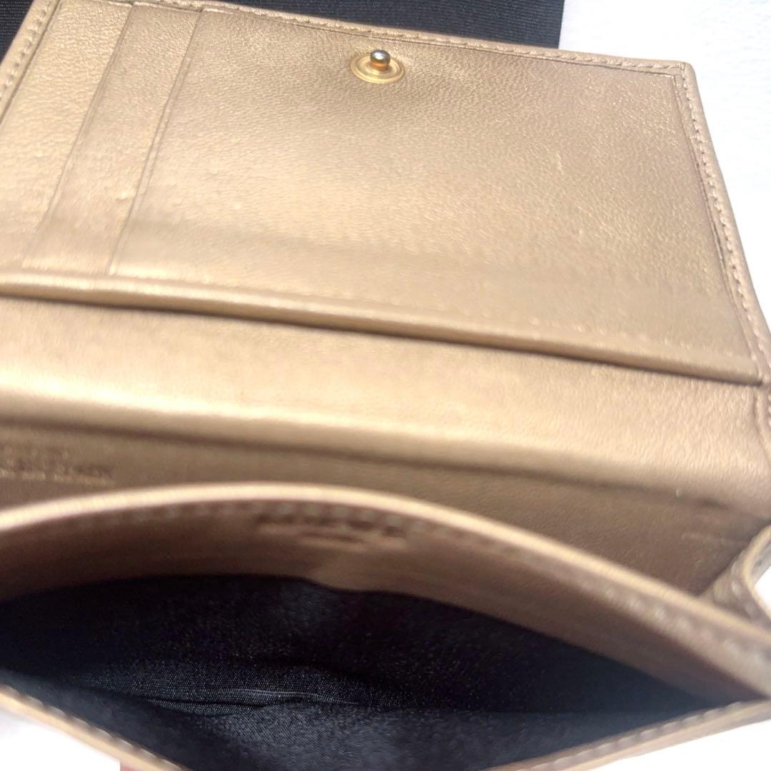 LOEWE アナグラム カードケース 名刺入れ レザー Madrid ゴールド