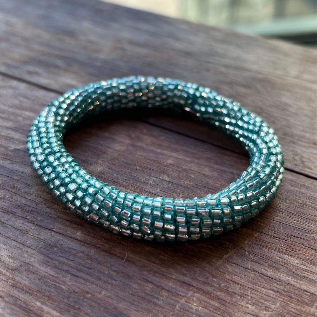 【専用】アプロジオ＆コー　アイスブルー　バングル、フローリアン　大仏ネックレス