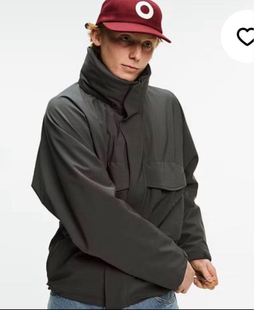 ジャケット・アウター POP TRADING shell jacket charcoal