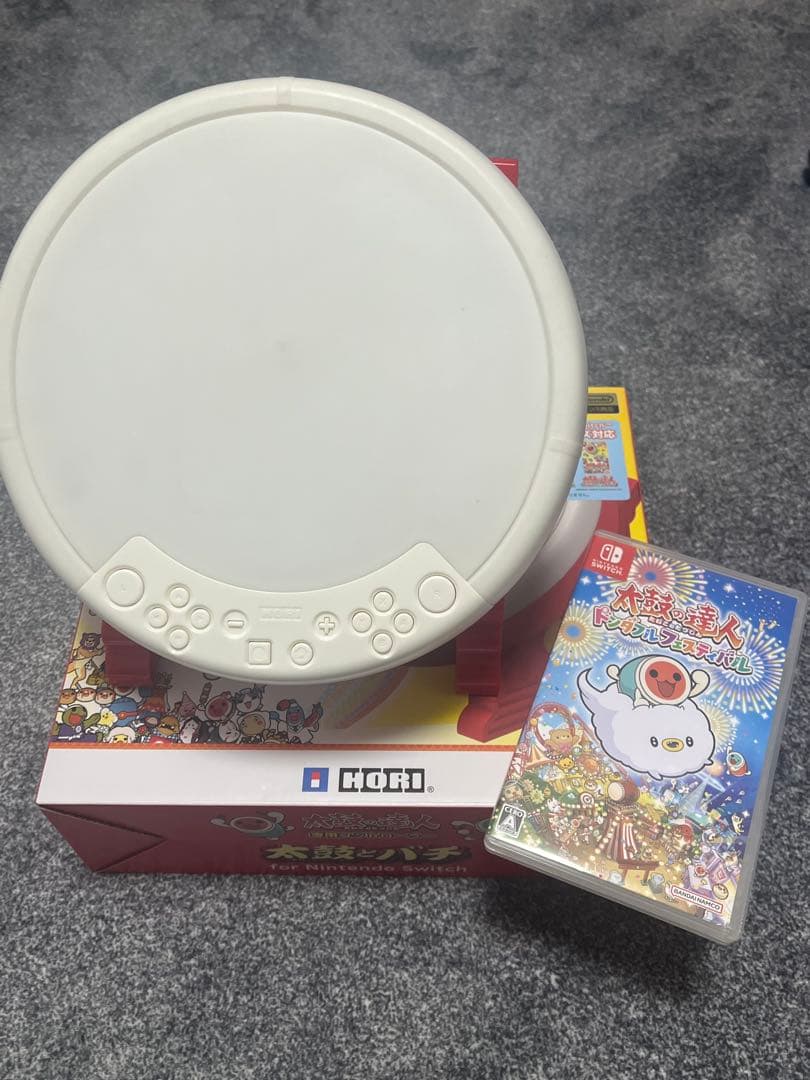 太鼓の達人 ドンダフルフェスティバル、太鼓とバチ セット