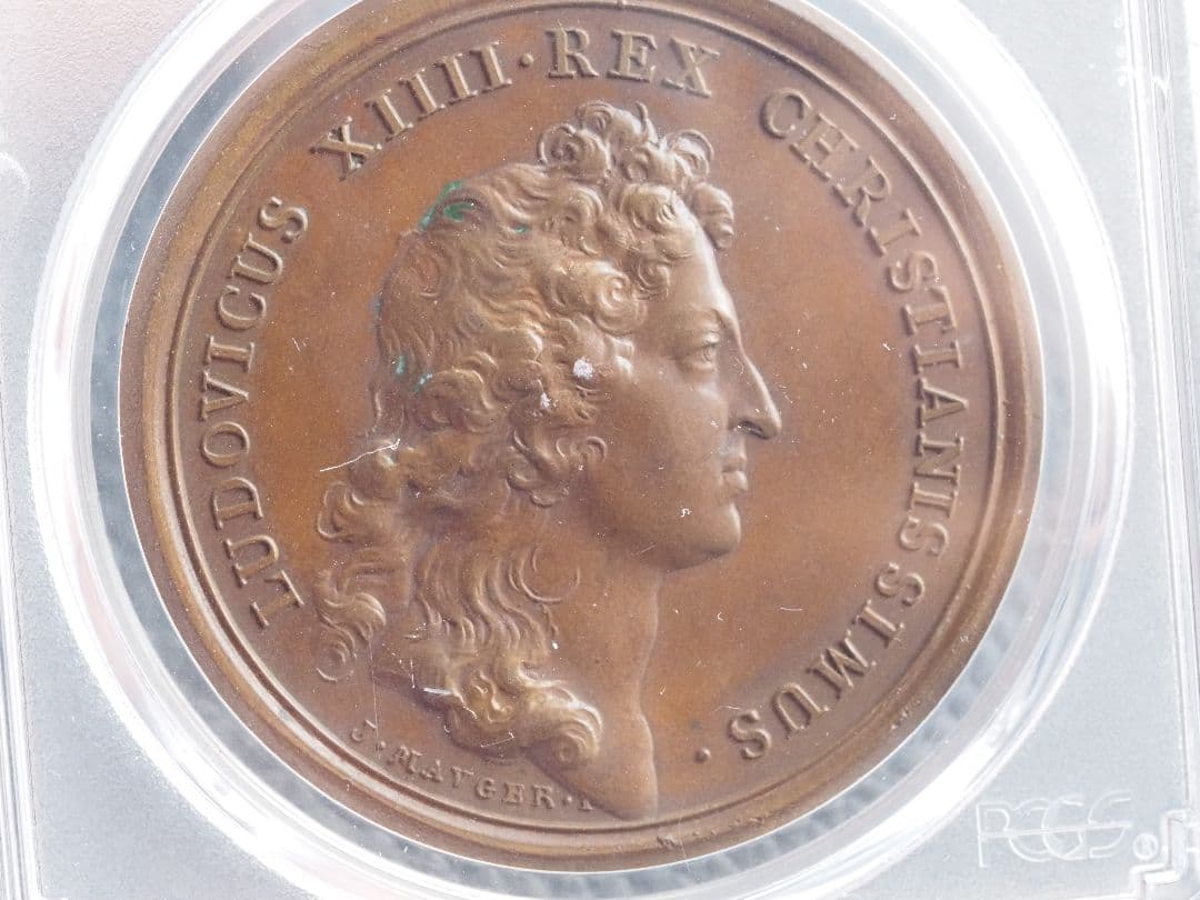太陽王 ルイ14世 銅メダル 1662年 ブロンズ NGC鑑定済み MS62BN
