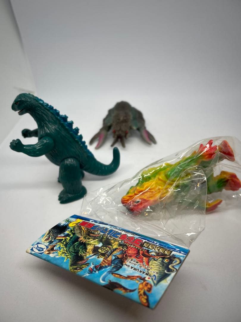 ゴジラブルマァク伝説 ヘドラ ゴジラ ガニメ ミニソフビ ブルマァク 3体セット