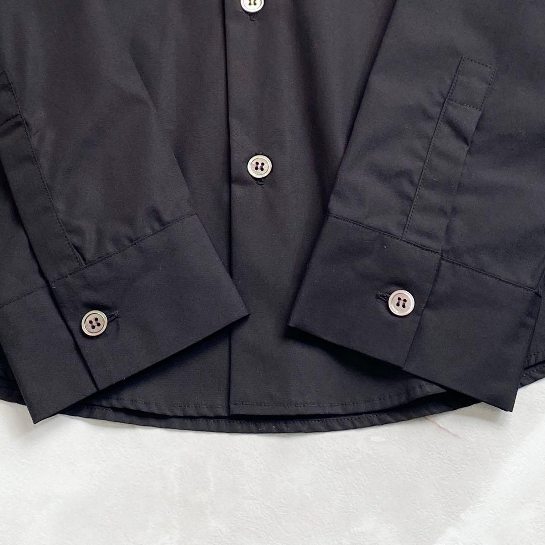 A18494 未使用 LIMI feu コットンブロードレギュラーシャツ 黒 S