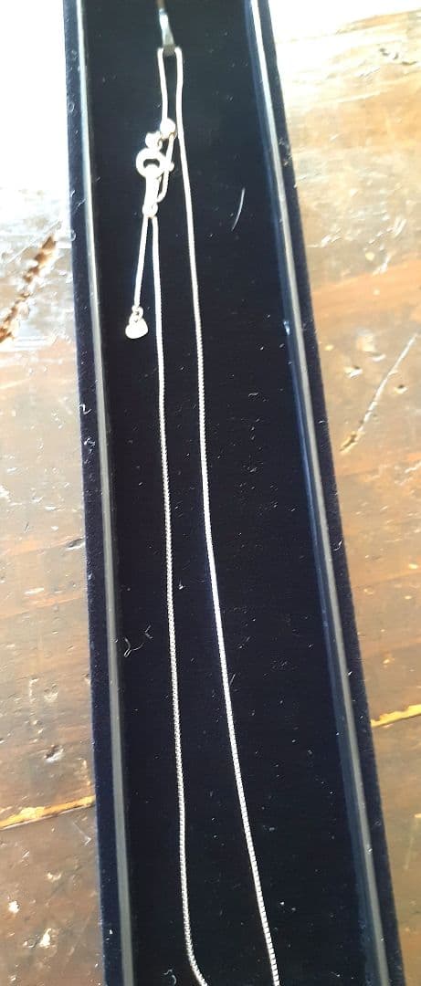 未使用プラチナベネチアンシンプル チェーンネックレス