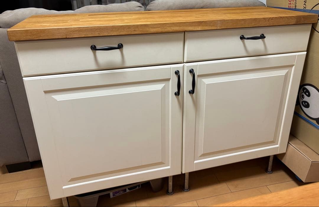 ★たくのの★【中古】IKEA レンジ台 カップボード キッチンボード