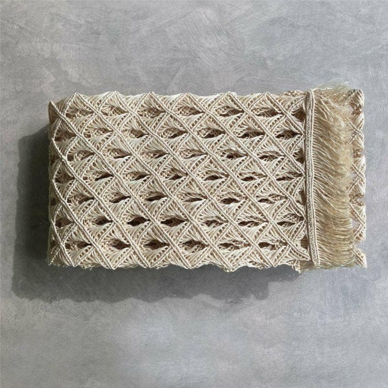 2025 誉田屋源兵衛　半幅帯芭蕉『角繋』/生成色 　新品