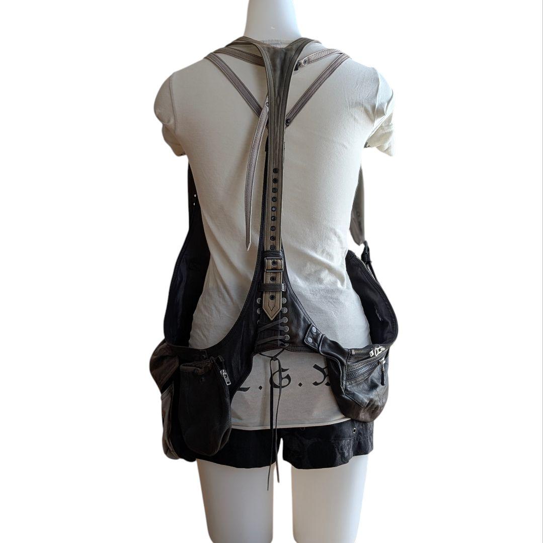 LGB SAHAEA サハラ レザー ベスト CARF DEER LEATHER