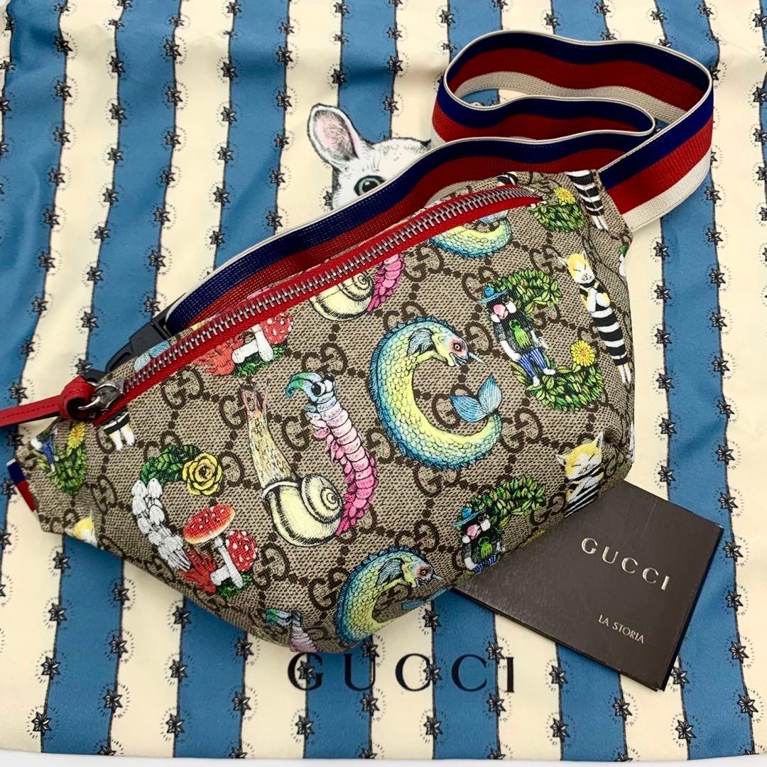 【付属品完備✨ほぼ未使用】グッチ ボディバッグ 斜め掛けバック ヒグチユウコ