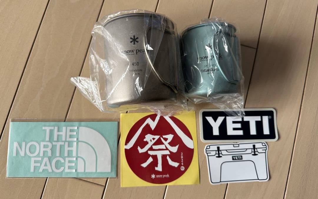 スノーピーク　シングル　チタンマグ　450&220