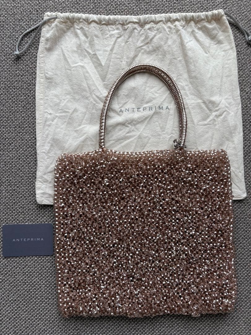 アンテプリマ ワイヤーバッグシルバーゴールド