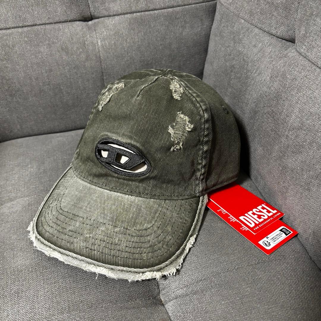 ディーゼル　DIESEL キャップ 帽子 カーキ