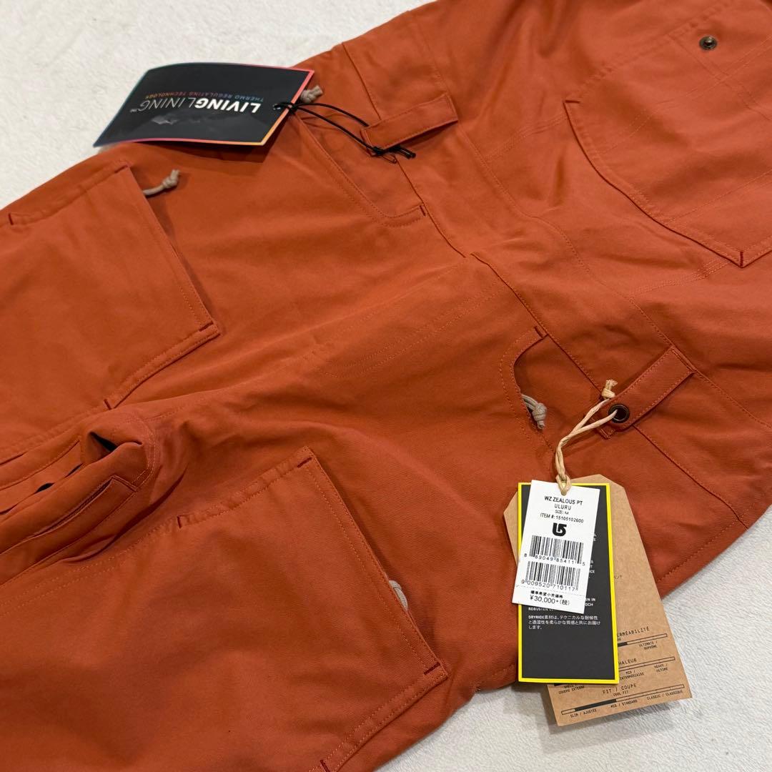 バートン WZ ZEALOUS PT/151051 ビブパンツ タグ付 オレンジ