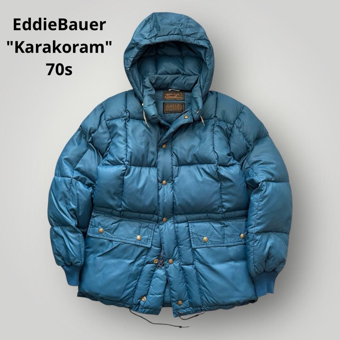 希少極美品！70s エディーバウアー カラコラム ジャケット パーカー ネイビー