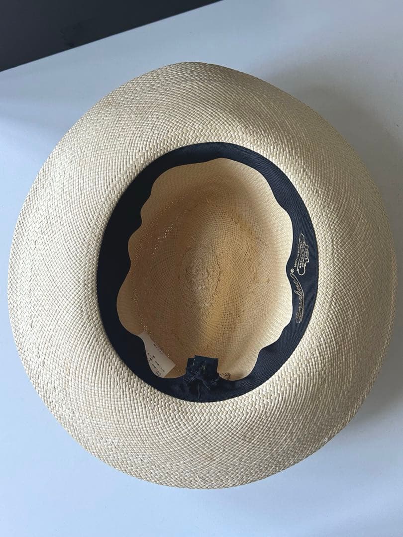 ☆jugon☆美品☆ボルサリーノ☆素敵な大人パナマハット Mサイズ