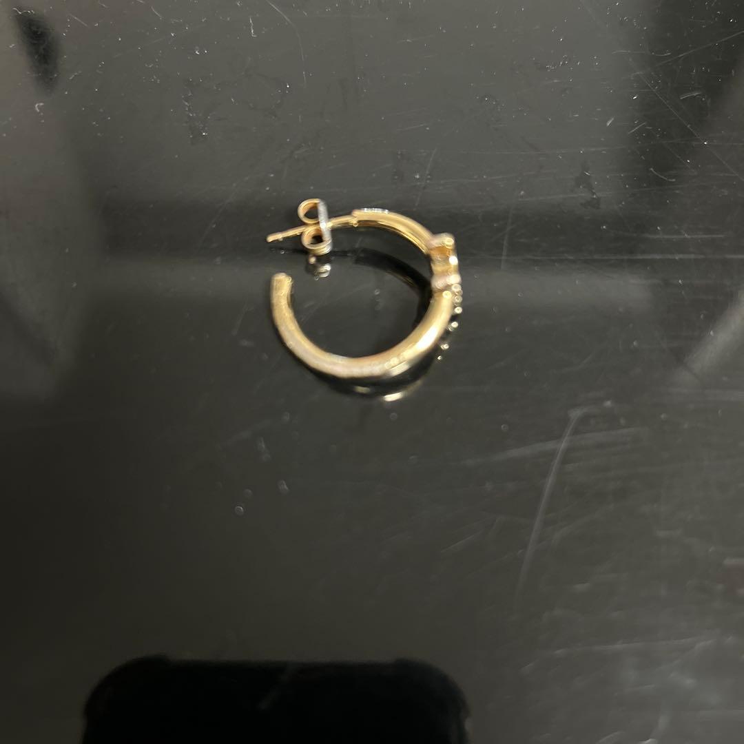 ゴールド フープピアス 片耳用セリーヌ