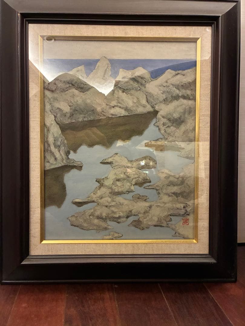 浦田正夫　日本画 39×30.5 cm