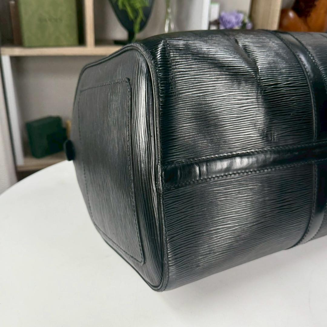 外観美品 LOUIS VUITTON 名作 キーポル45 エピ ノワール