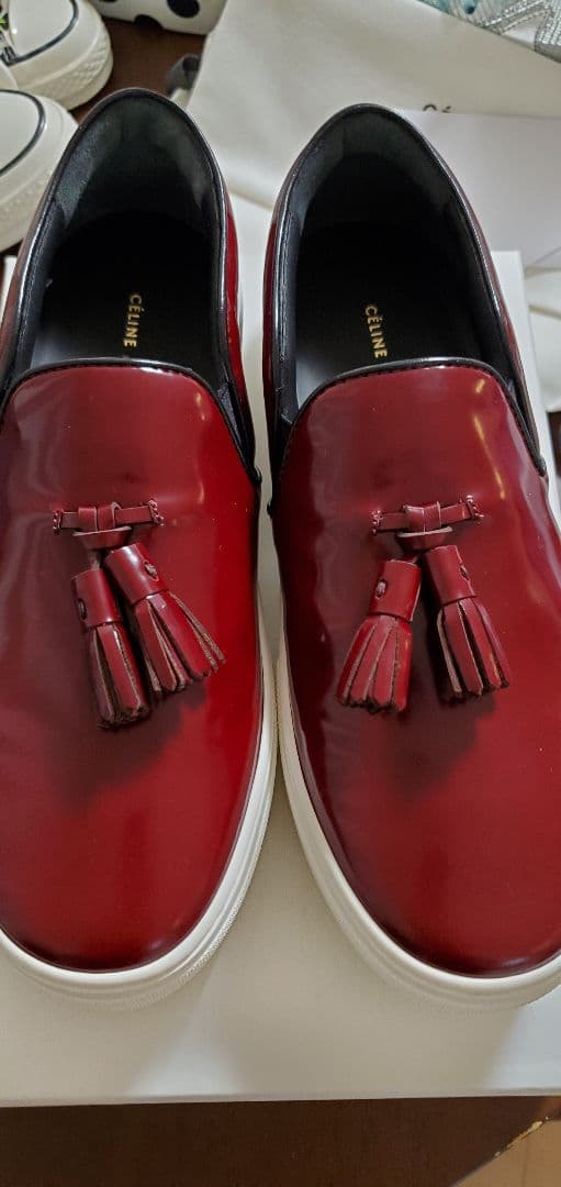 CELINE　スケータータッセルスリッポン　38.5