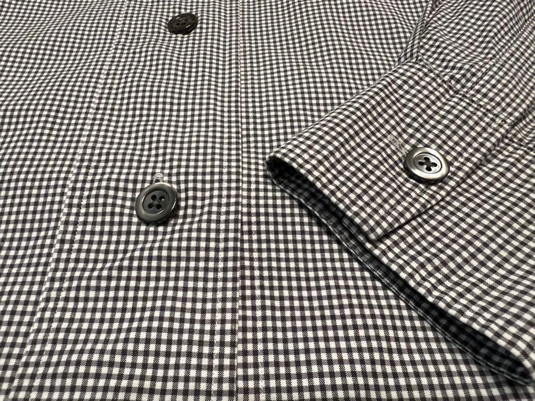 【美品】MARGARET HOWELL ギンガムチェックコットンシャツ　Lサイズ