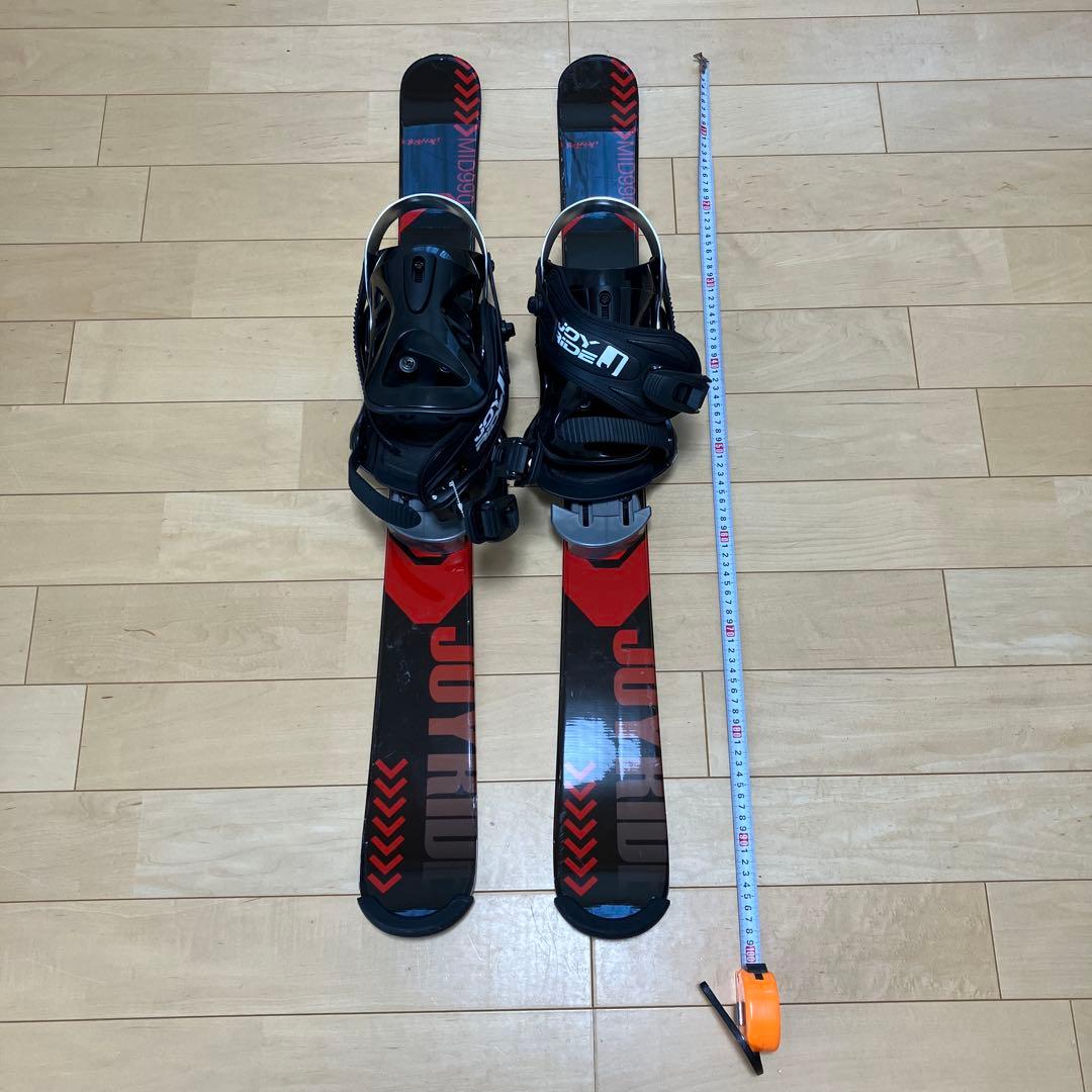 MID990 スキー 黒 赤 ビンディング付き 約100cm