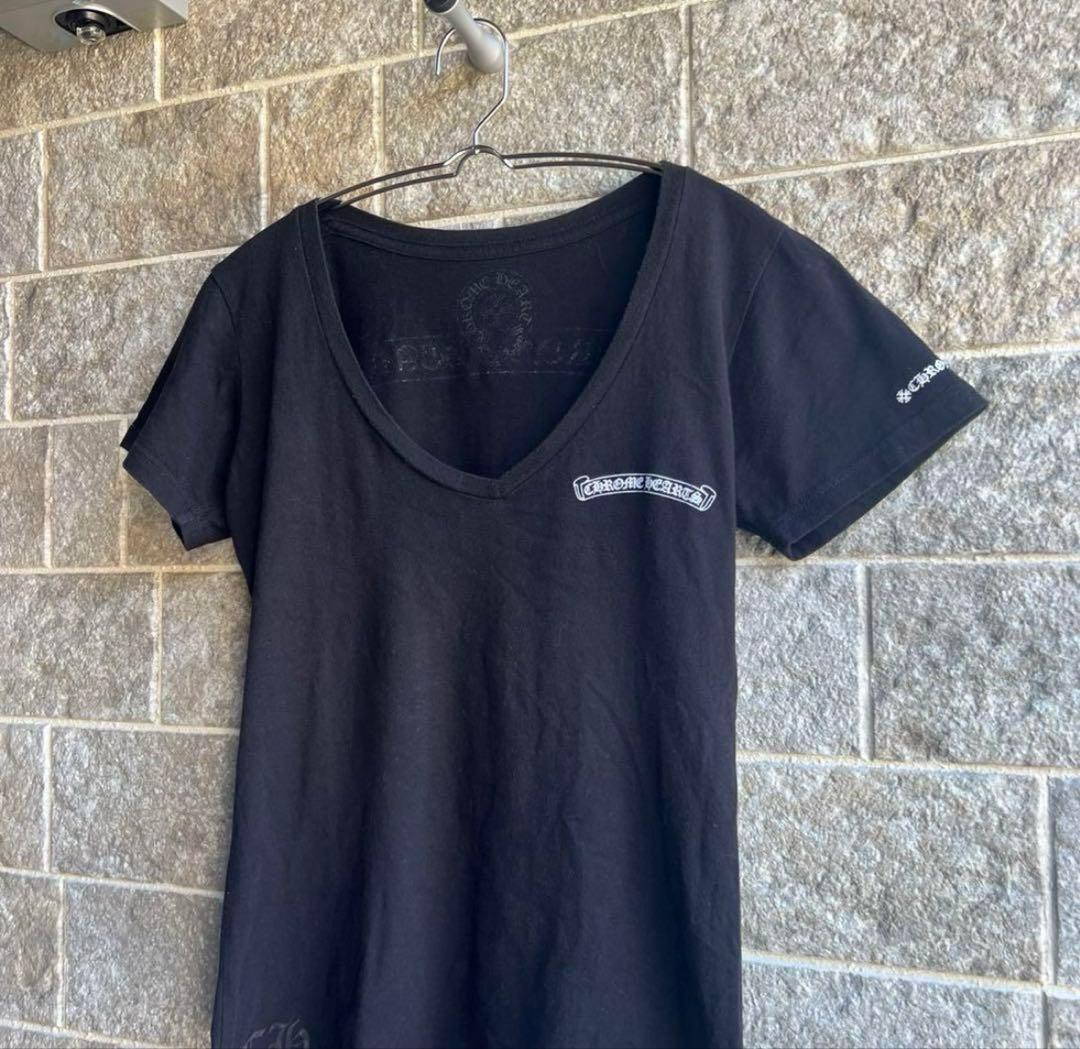 トップス ChromeHearts Vneck Tshirt black