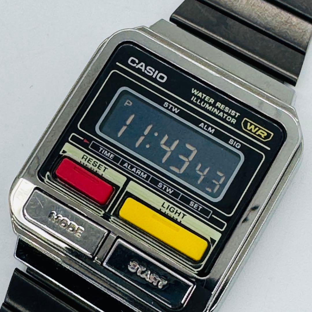 CASIO A120WE チープカシオ　 ガンメタリック【反転液晶】