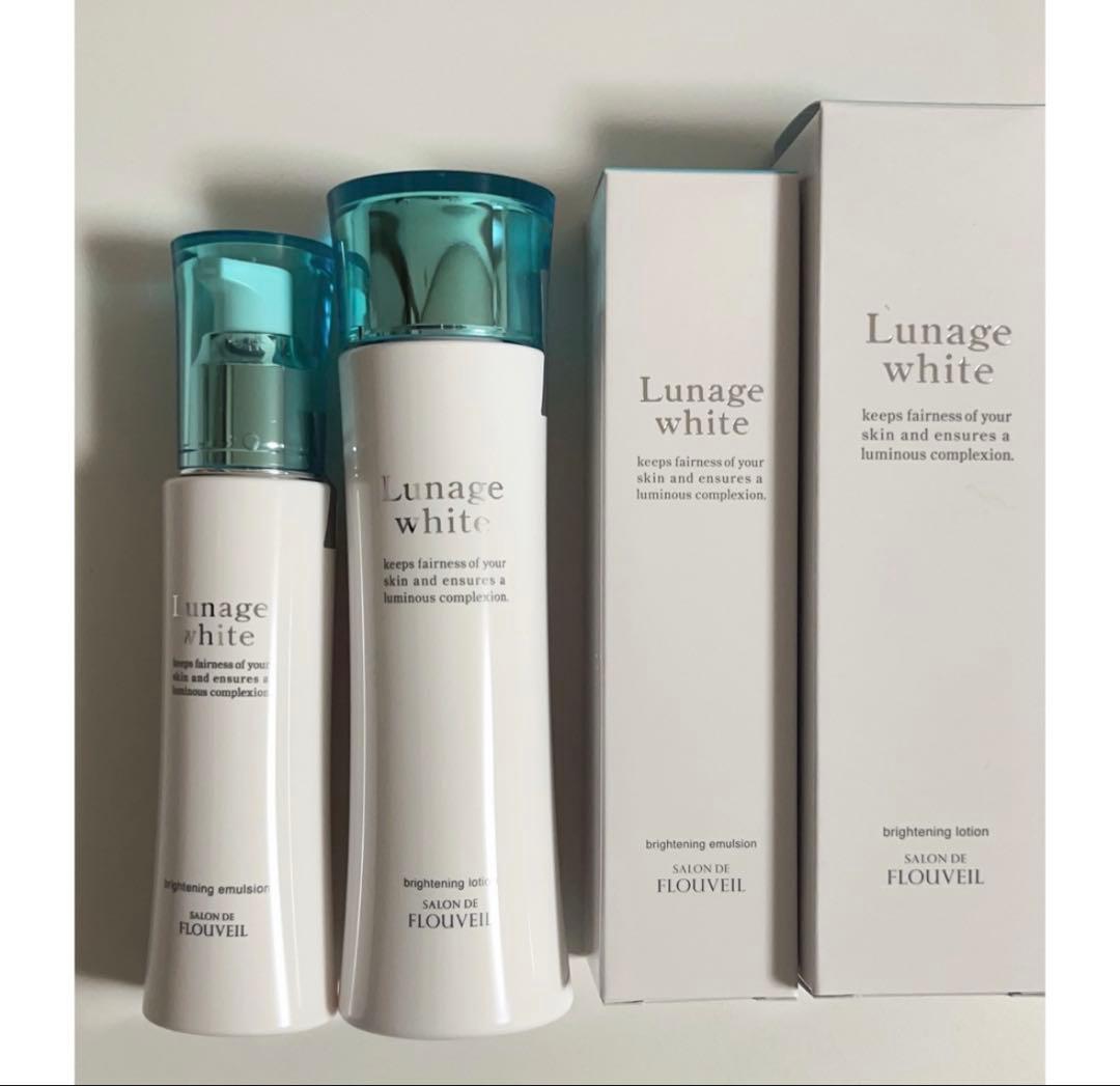 2点　ルナージュホワイト　ローション　エマルジョン　フルベール化粧品　フルベール