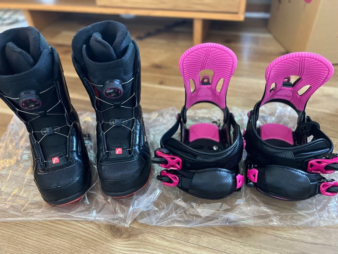 head スノーボードブーツ バインディング　セットブラック/ピンク