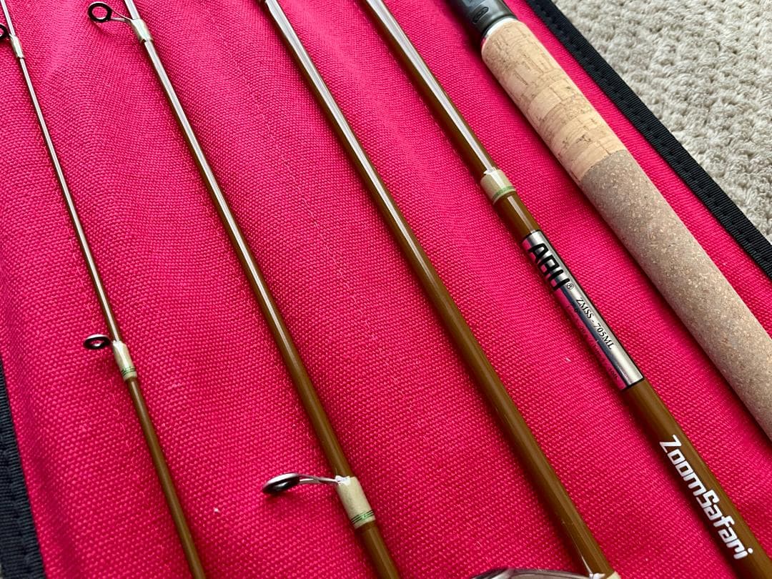 アブガルシア ズームサファリ 705ML 美品 モバイルロッド