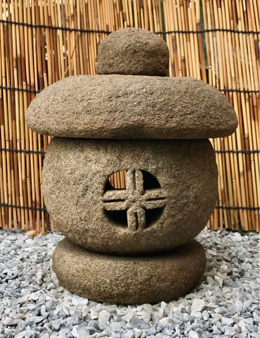 【天然石・箱庭灯篭・石灯篭・茶庭坪庭灯篭】庭石オブジェ置物ガーデニング造園飾り石