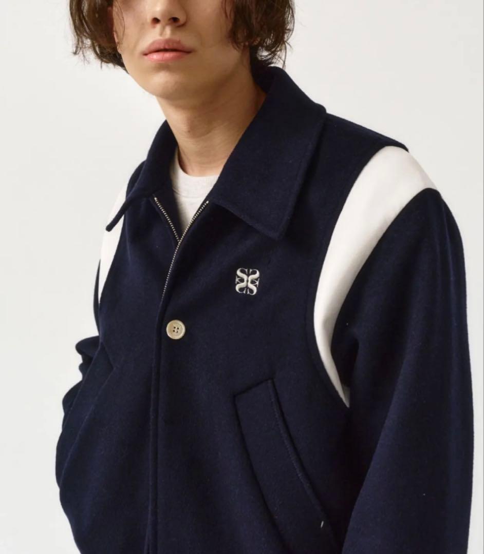 ジャケット・アウター SATUR Percy Wool Blend Varsity Jacket