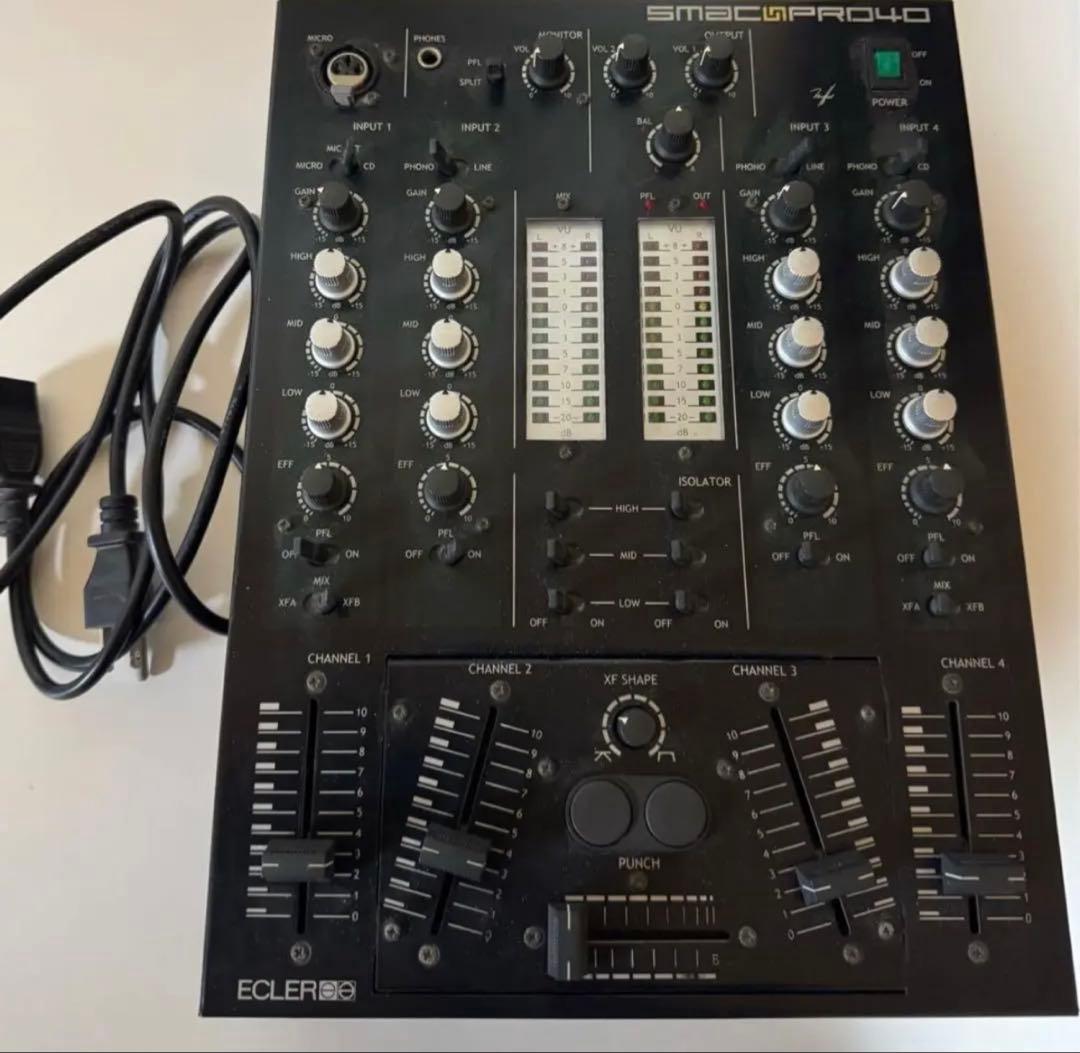 激レア 名機 SMAC PRO 40 4チャンネル DJミキサー
