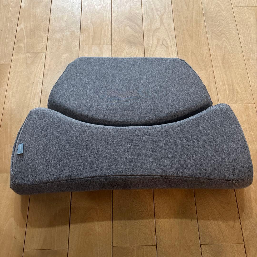 美品CALQS あったかダブル枕グレー USBケーブル付き