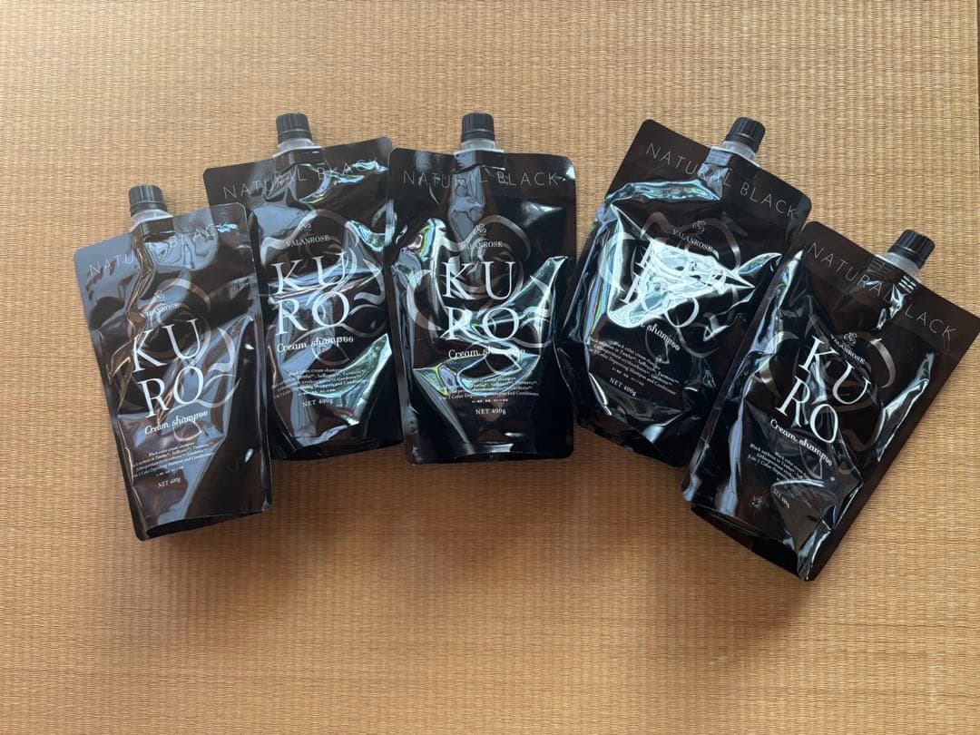 KUROナチュラルブラック クリームシャンプー 400g×5個セット