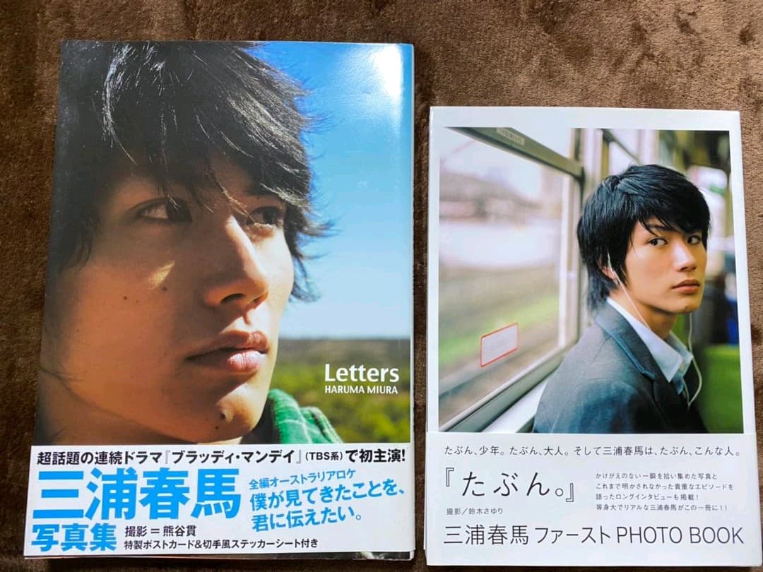 三浦春馬　写真集　たぶん　Letters 　初版　第二版　帯付き